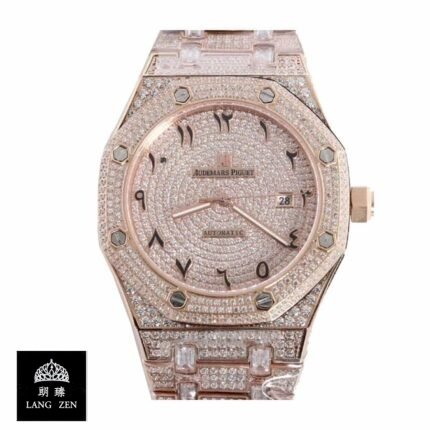 Audemars Piguet Royal Oak Iced Out Rose Gold Replica