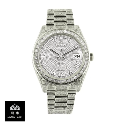 Datejust Iced Out Roman Replica