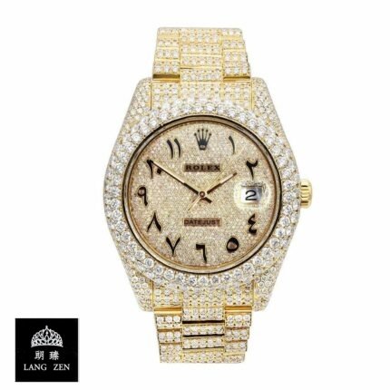 Rolex Arabic Dial Iced Out 116300 Replica