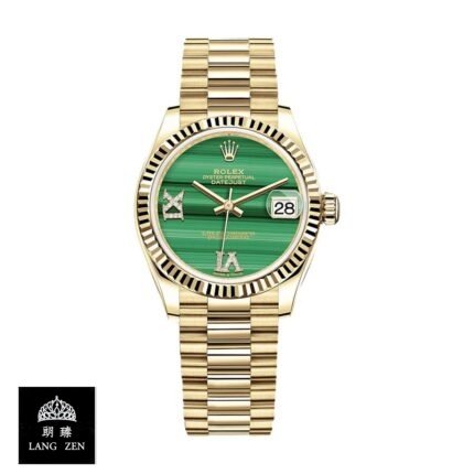 Rolex Datejust Gold Green Dial Replica