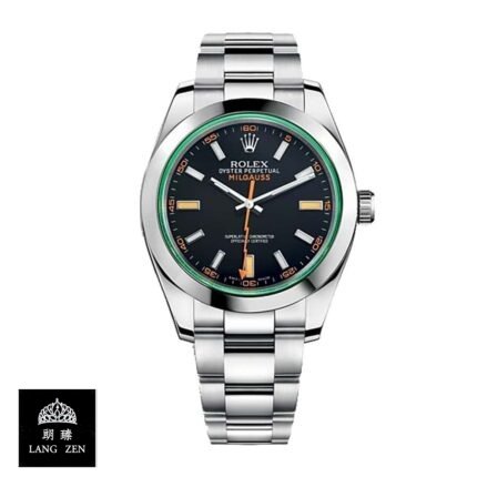 Rolex Milgauss Black Dial Green Crystal M116400GV-0001 Oyster Replica