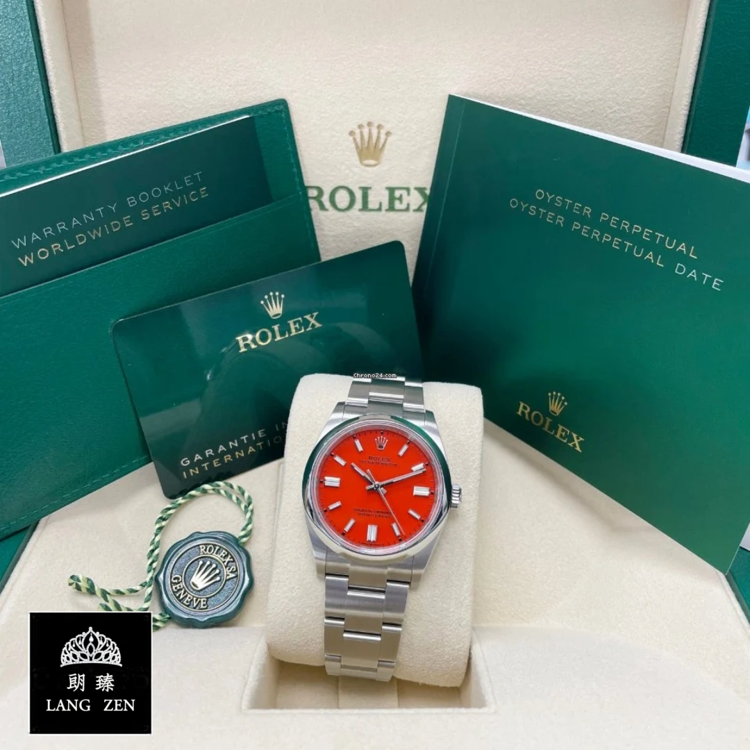 rolex-oyster-perpetual-red-dial-126000-replica