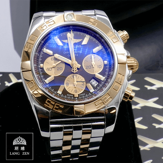 breitling_chronomat_44_blue_dial_cB0110121C1C1_replica_blue_unitedluxurynet