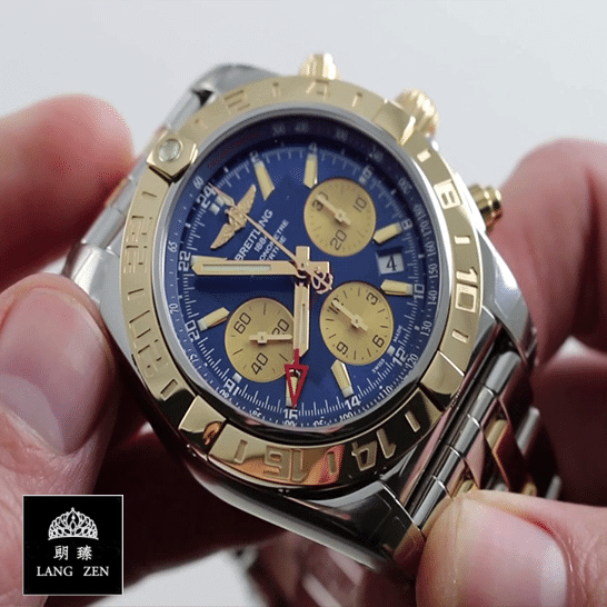 breitling_chronomat_44_blue_dial_cB0110121C1C1_replica_front_unitedluxurynet