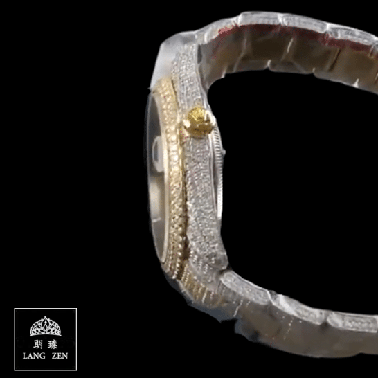 rolex_datejust_two_tone_yellow_gold_arabic_dial_iced_out_116300_right_side